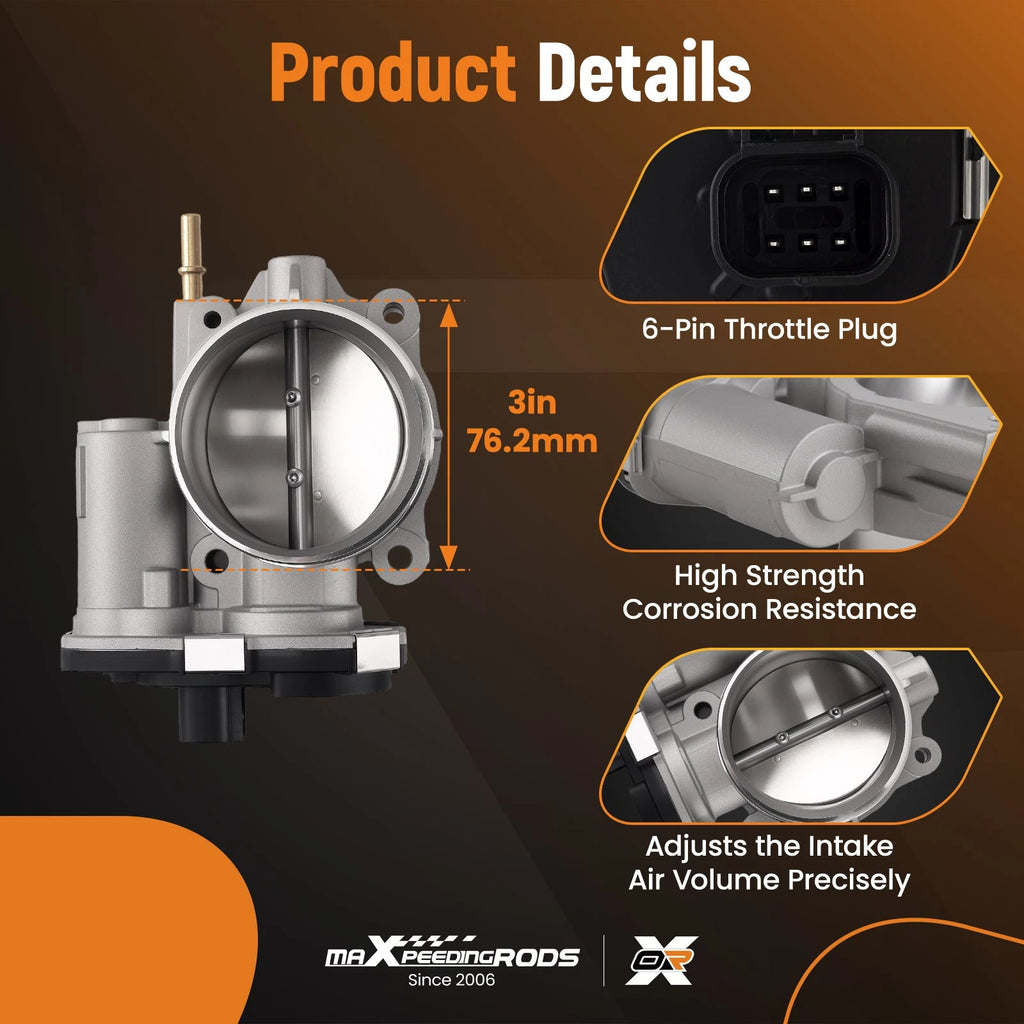 Throttle Body for Chevrolet Trailblazer GMC Envoy Saab 9-7x Isuzu 4.2L (2008–2009)