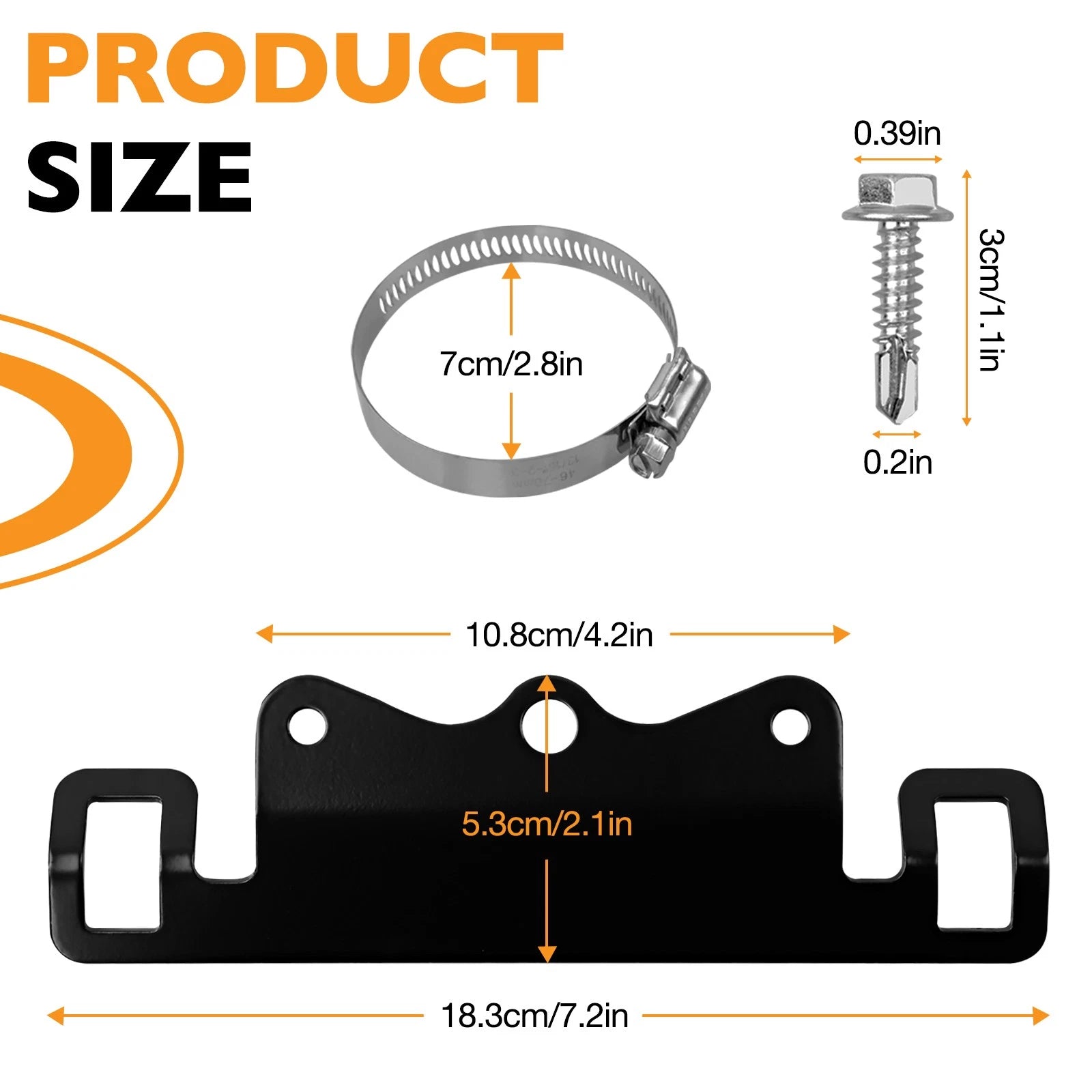 Reservoir Mounting Bracket Kit for Universal Shocks (2.0" 2.5" Diameter)