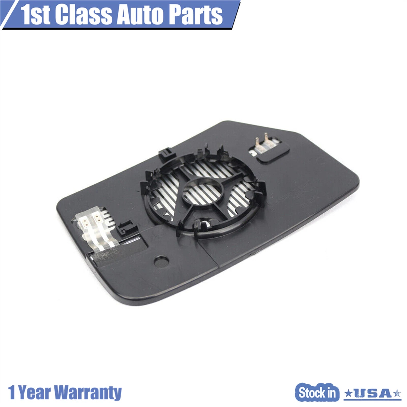 Rear View Mirror Glass + Backplate Left for Ford Expedition 2012–2017