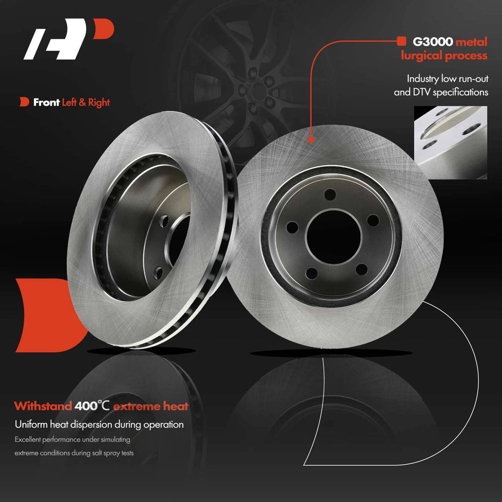 Front Disc Brake Rotors & Ceramic Pads for Jeep Grand Cherokee (1993–1998)