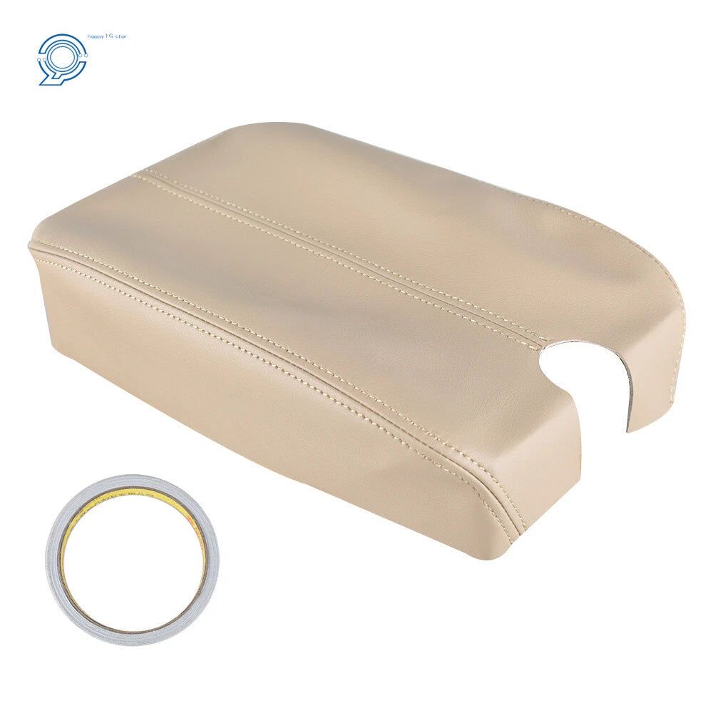Beige Leather Synthetic Center Console Armrest Cover for Honda Accord (2008–2012)
