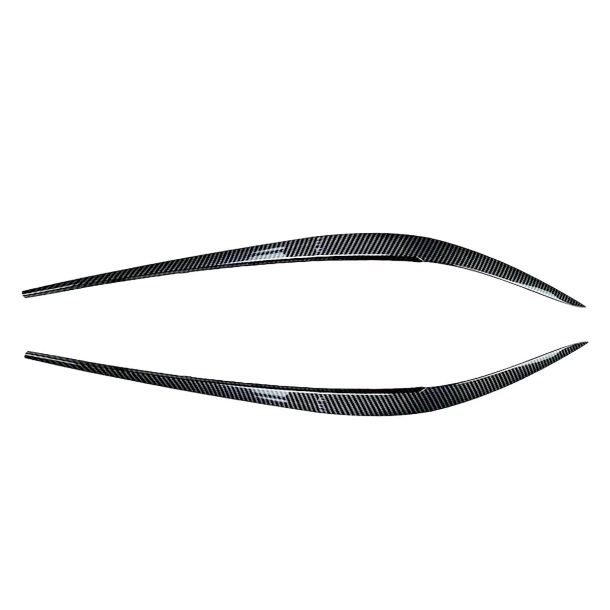 Carbon Look Headlight Eyelid Eyebrow Trims for BMW 3 Series G20 G28 (2019–2021)