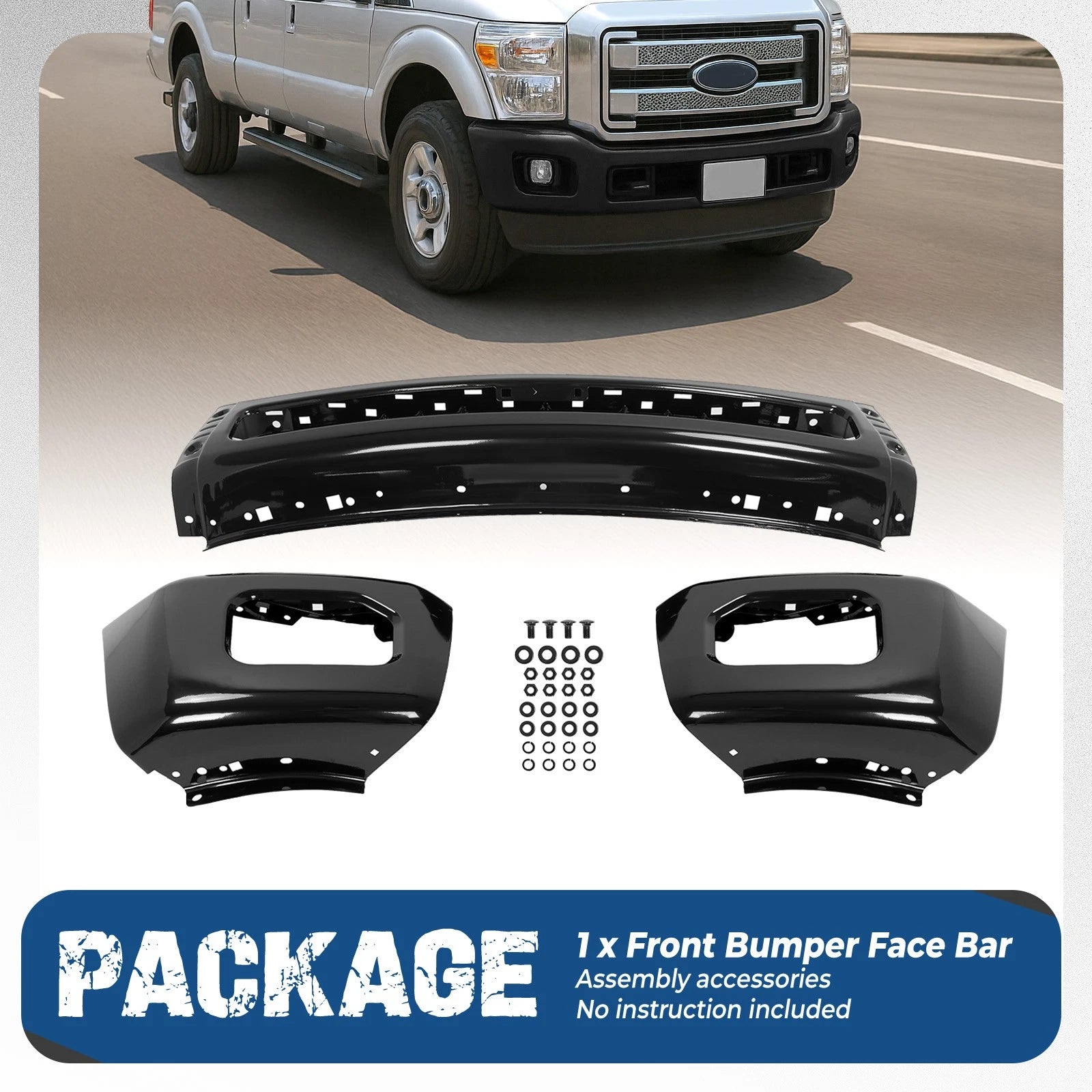 Front Bumper Cover for Ford F250 F350 Super Duty (2011–2016) FO1002417