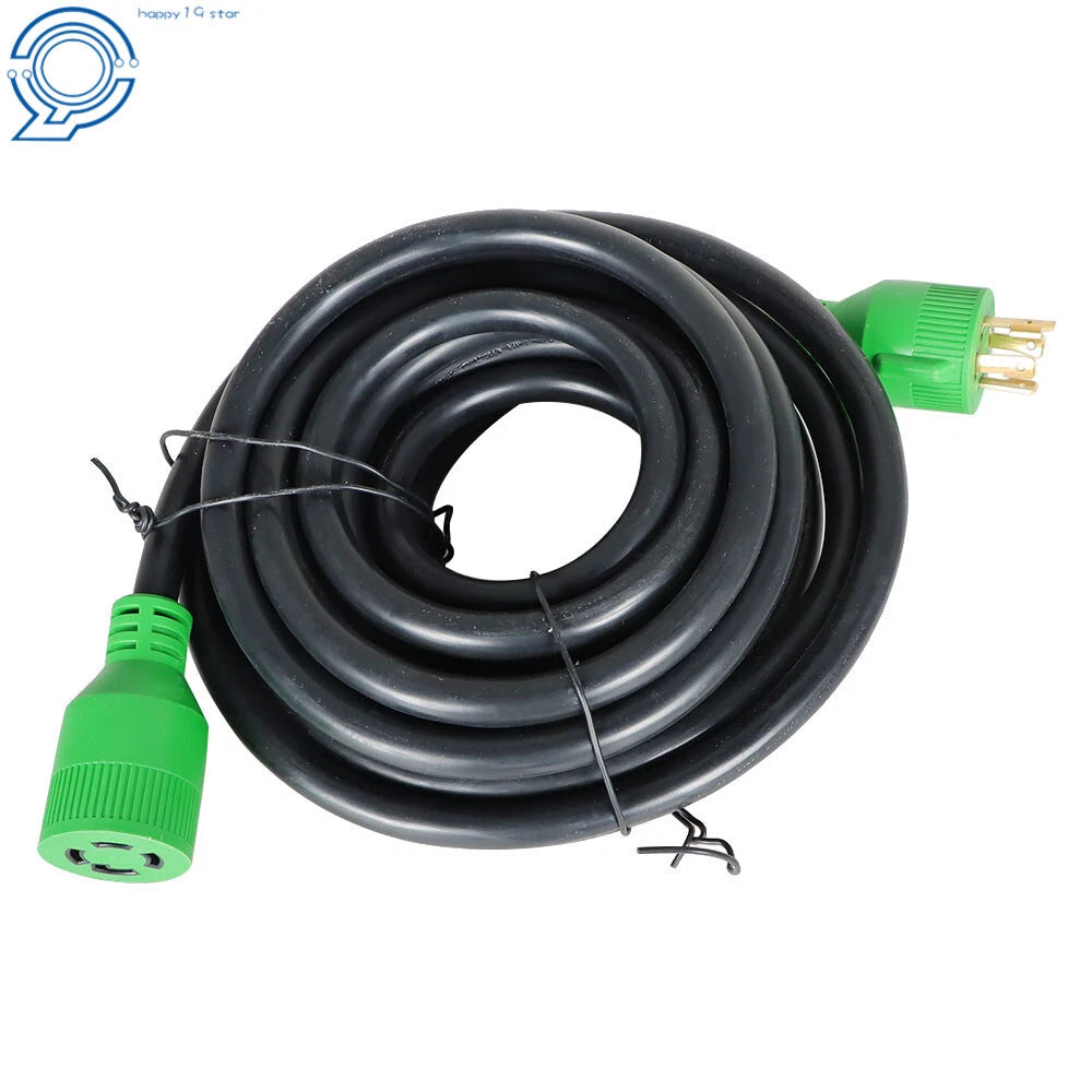 30 Amp Heavy Duty Generator Power Cord 25 Feet NEMA L14-30P/R