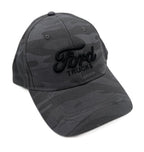 Ford Trucks Hat Cap Gray Camo with Black Embroidered Logo (2024–2024)
