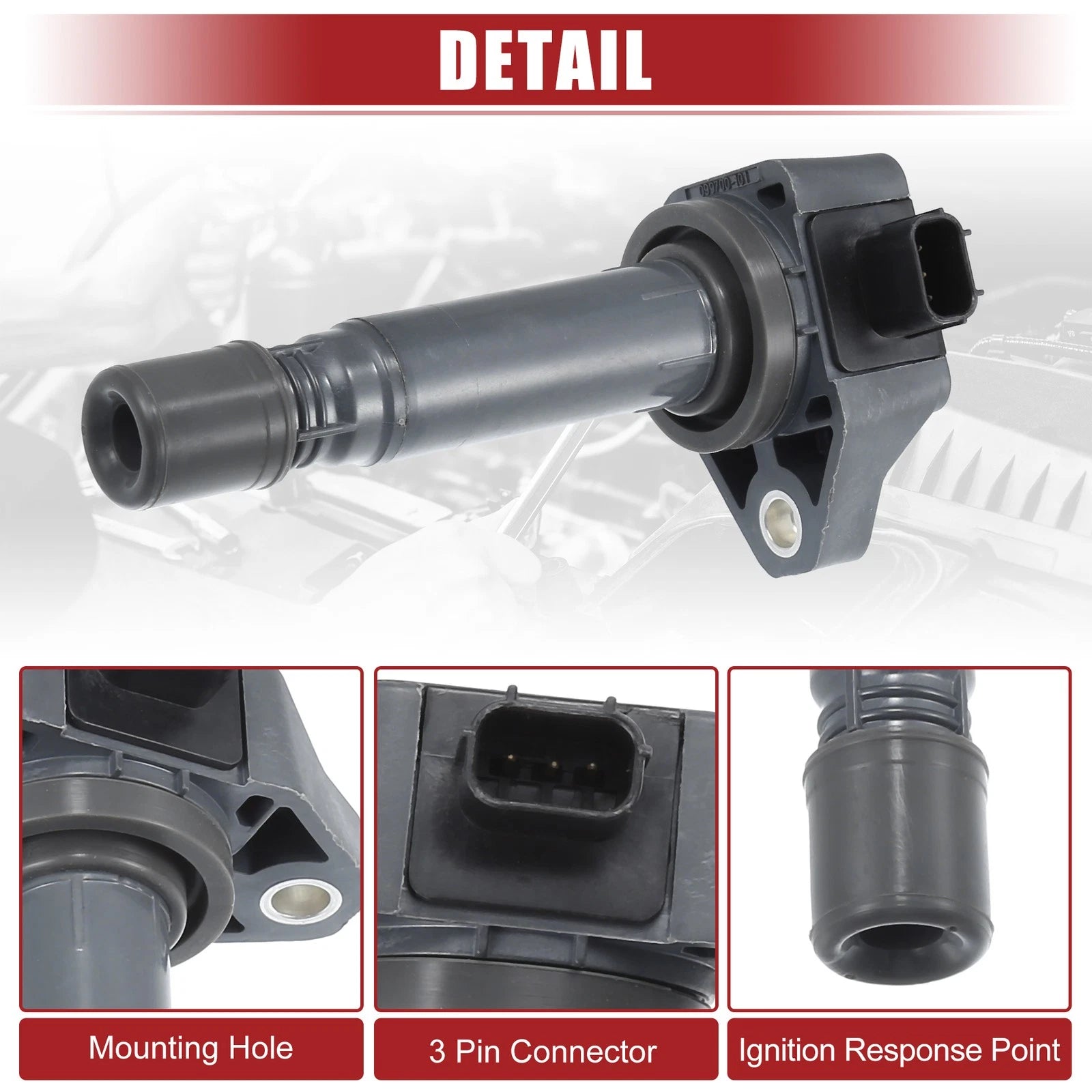 Set of 4 Ignition Coils for Honda Civic FA1 1.8L (2006–2011) No. 30520RNAA01