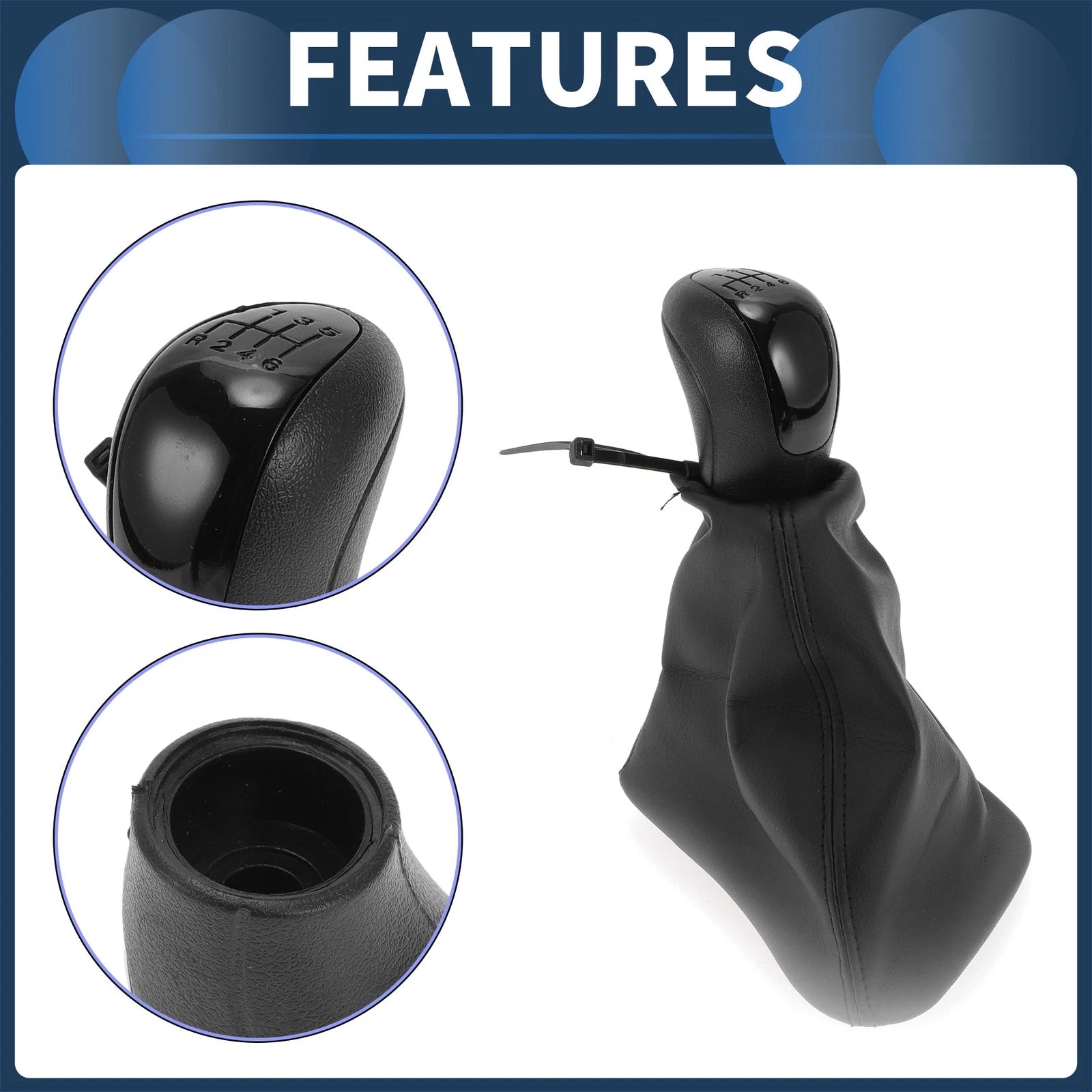 6 Speed Gear Shifter Knob with Cover for Mercedes Benz Sprinter W906 (2006–2018)