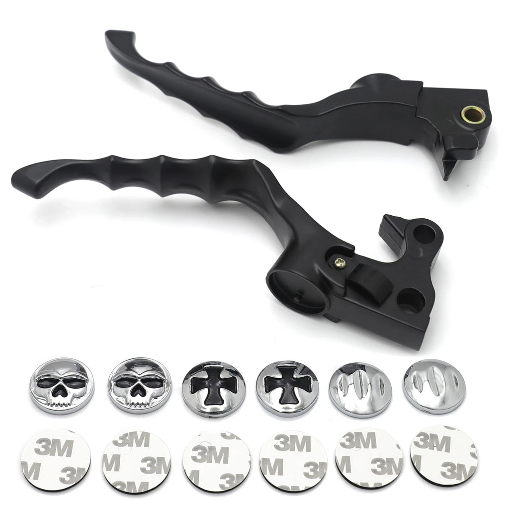Black Skull Zombie Brake Lever for Harley Forty Eight XL1200X Iron 883 XL883N