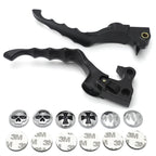 Black Skull Zombie Brake Lever for Harley Forty Eight XL1200X Iron 883 XL883N