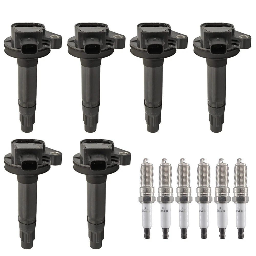 6X Ignition Coil + 6X Spark Plug Kit for Ford Explorer Edge V6 3.5L (2011–2017)