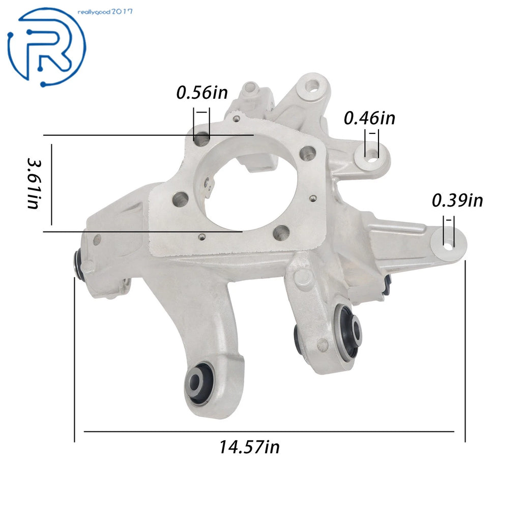 Set of 2 Rear Aluminum Steering Knuckles for Ford Police Interceptor Utility (2013–2019)