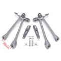 Silver Rear Passenger Foot Pegs Footrest Bracket for Suzuki GSXR GSX-R1000 (2009–2016)