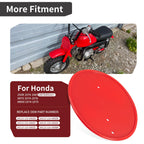 Red Number Plate for Honda Z50 Z50R (1979–1987)