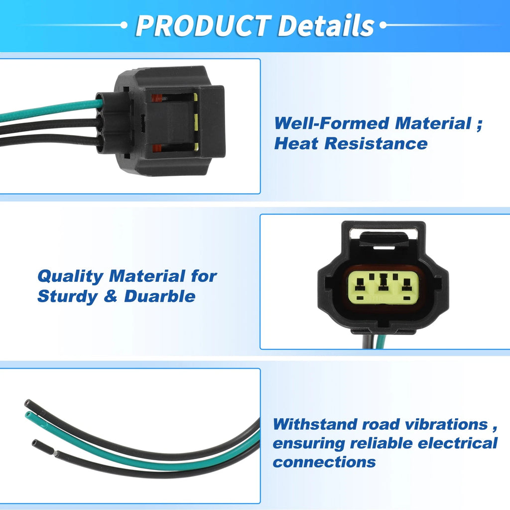 2X Alternator Plug Wiring Harness Pigtail for Ford Lincoln (No.WPT118)