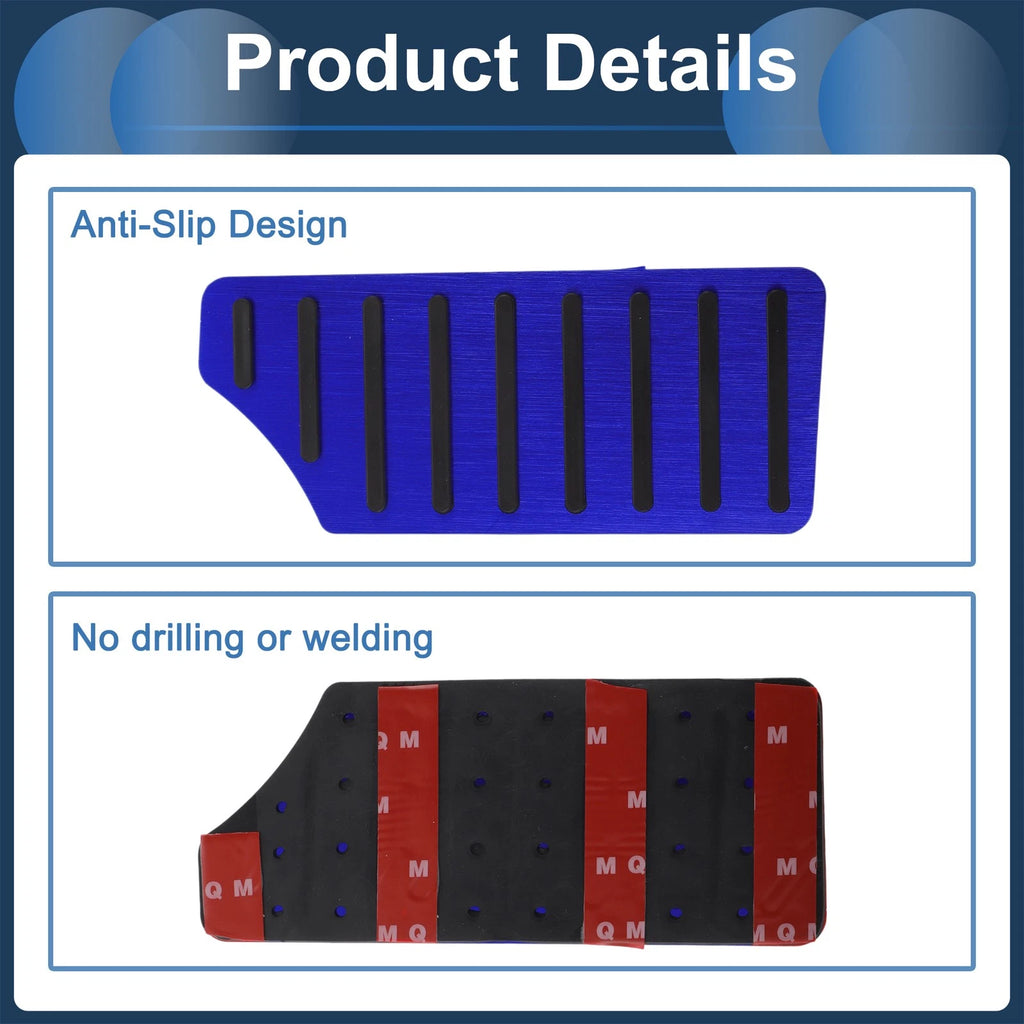 Footrest Pedal Cover for Honda Civic (2016–2024) Aluminum Alloy Blue