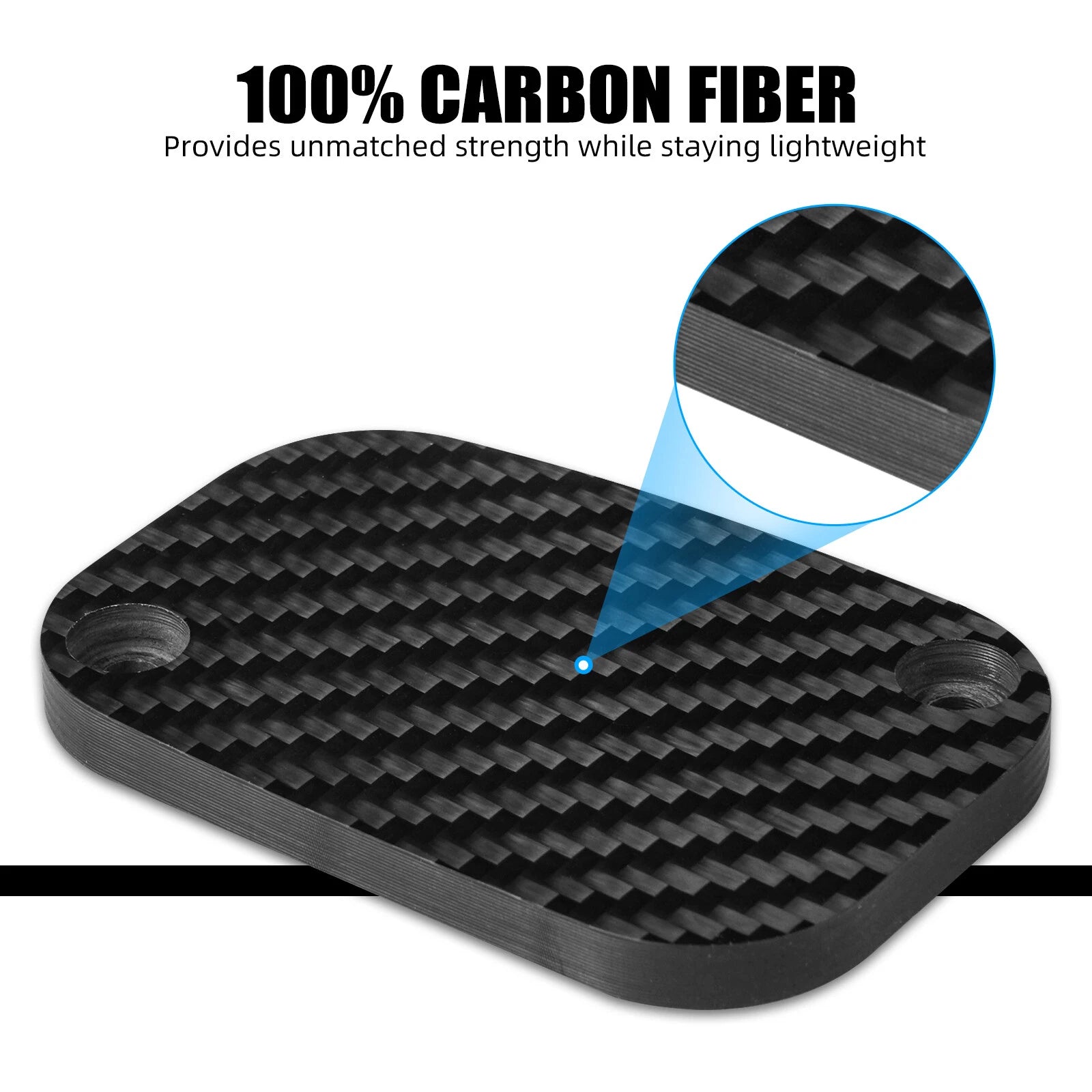 Carbon Fiber Front Brake Reservoir Cover for Harley Road Glide (2015–2023)