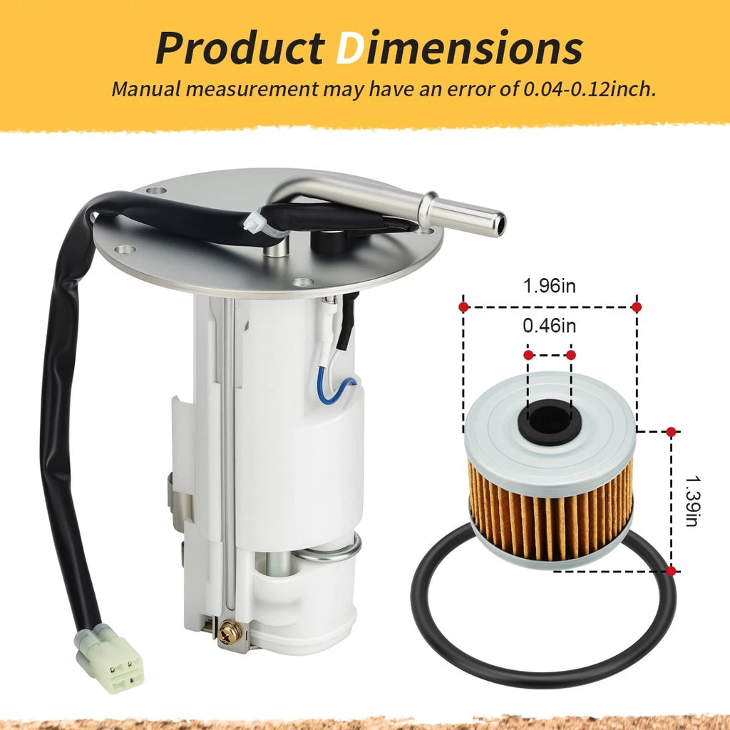 Fuel Pump Unit & Oil Filter for Kawasaki KFX450R (2008–2014) 49040-0020 49040-0831