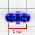 6AN Male Straight Coupler Adapter Flare for Gas/Oil/H2O (Anodized)