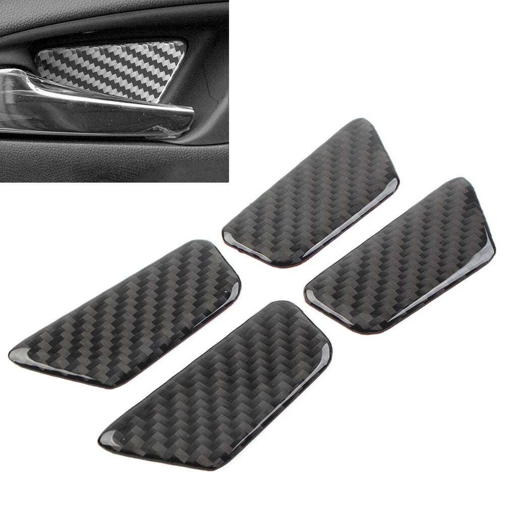 Set of 4 Inner Door Bowl Cover Trim Carbon Fiber for Chevrolet Equinox (2017–2022)