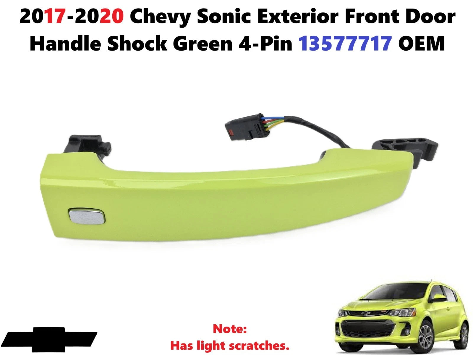 Exterior Front Door Handle Shock for Chevy Sonic (2017–2020) 13577717