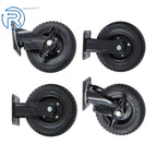 Set of 4 Heavy Duty 8 Inch Casters with Side Brakes