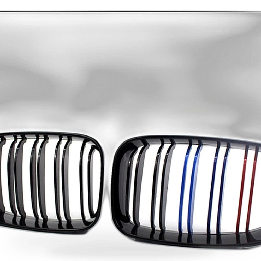 Double Line M Style Grille for BMW 1 Series E81 E87 (2008–2011) Gloss