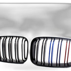 Double Line M Style Grille for BMW 1 Series E81 E87 (2008–2011) Gloss