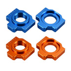 2Pcs Axle Blocks Chain Adjusters for KTM 1190 RC8 (2008–2011) 1190 RC8R (2010–2015)