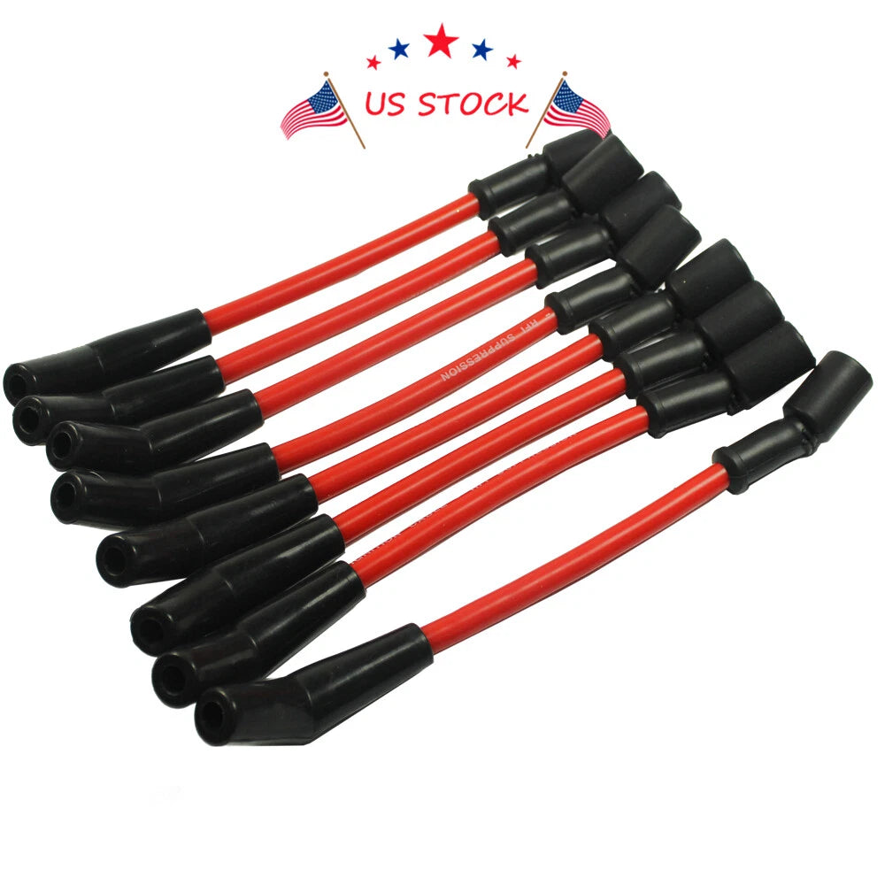 Set of 8 High Heat Spark Plug Ignition Wires for LSx LS1 LS2 LS3 LS6 LS7