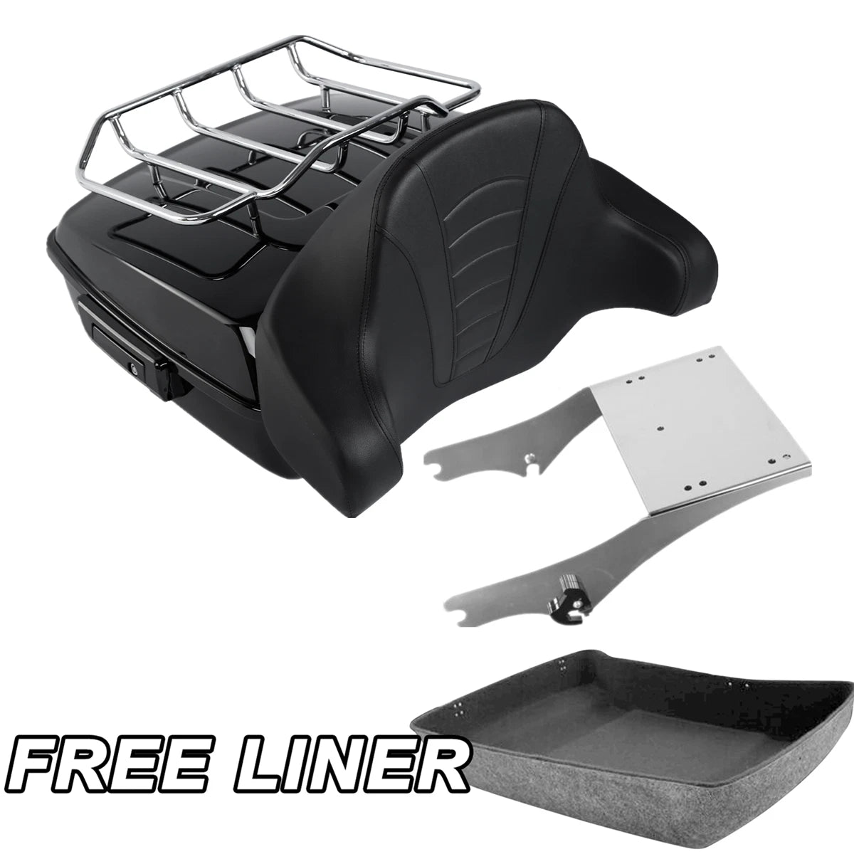 Chopped Trunk Pad Mount Rack for Harley Electra Glide 1997–2008