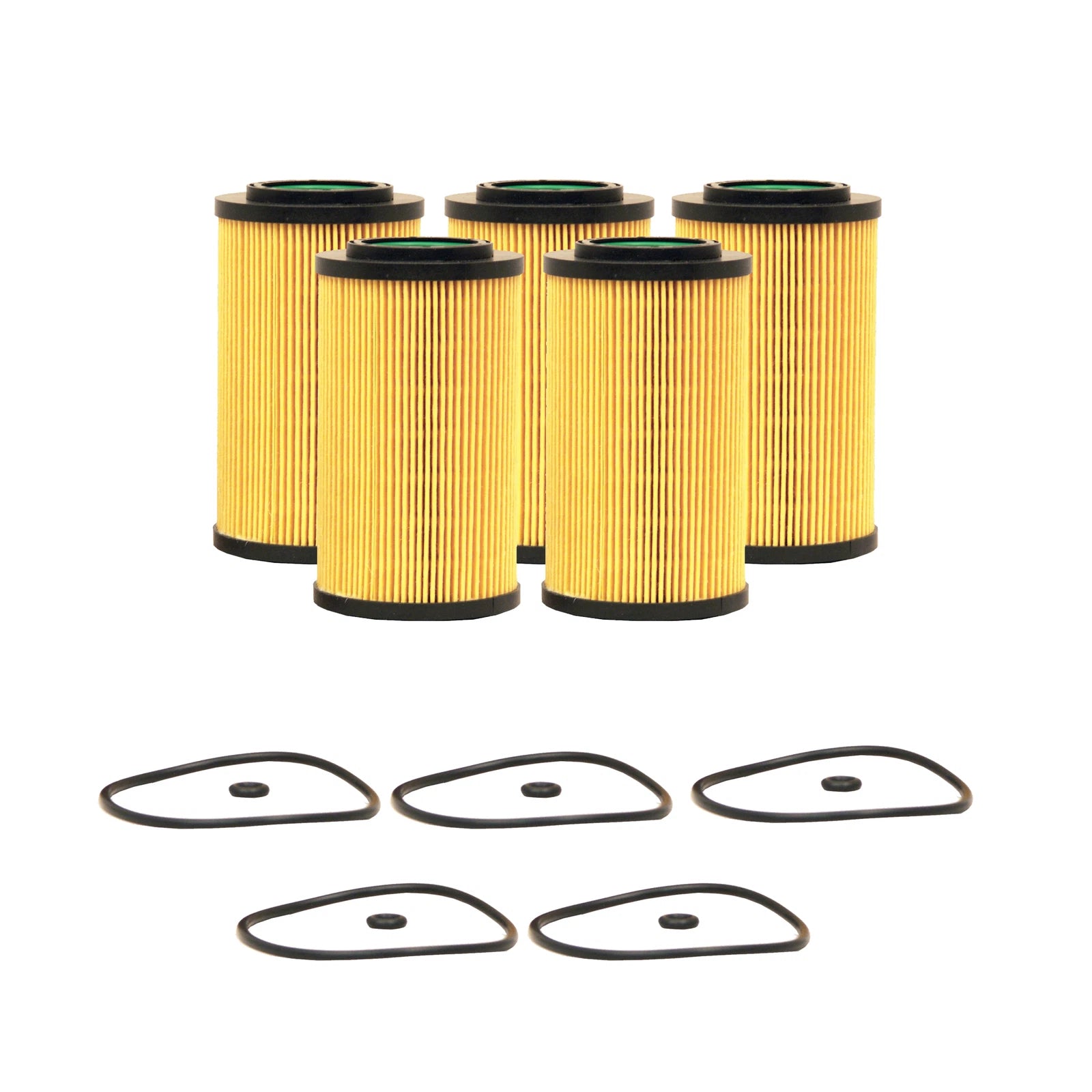 Set of 5 Engine Oil Filters for Hyundai Kia V6 (StdAsp GAS)