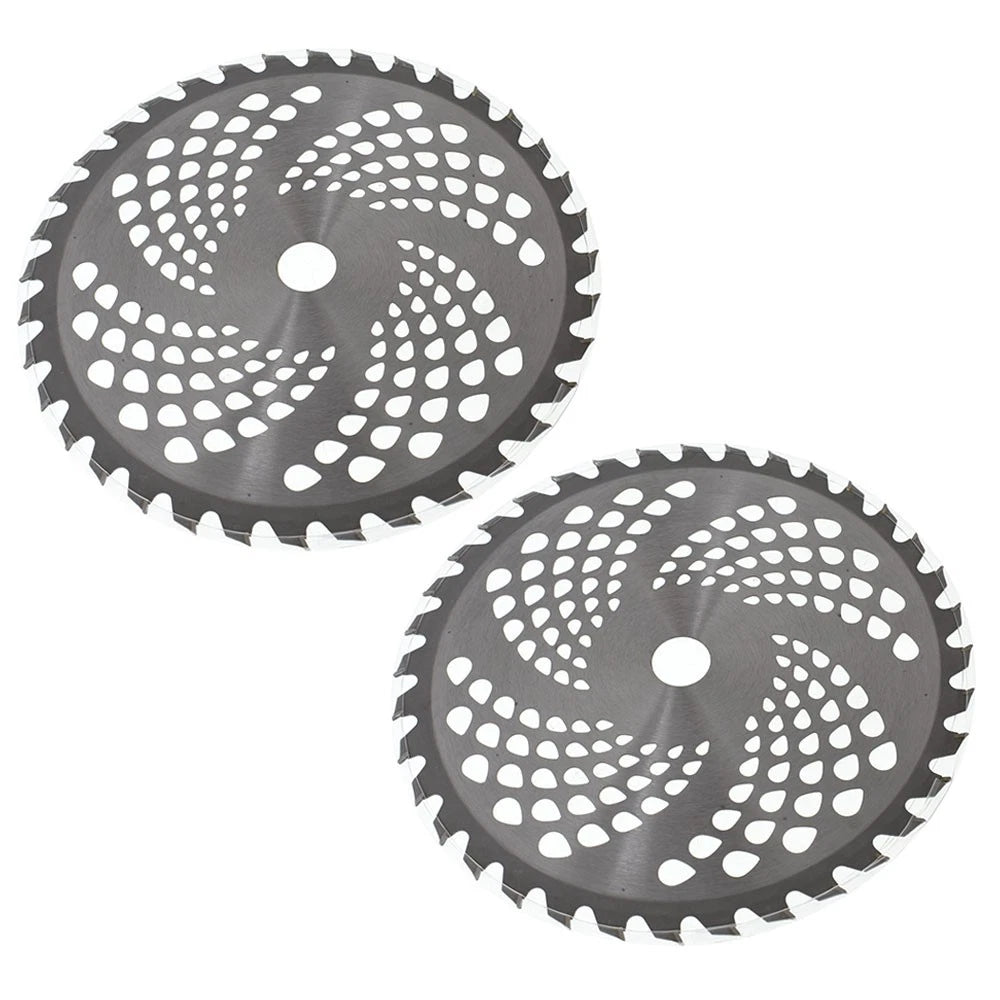 2 Pack Carbide Tip Brush Blades for Cutter Trimmer Weed Eater (Fits 9 Inch)