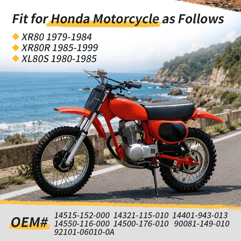 Timing Chain Tensioner Guides & Camshaft Sprocket 28T for Honda XR80 XR80R (1979–1999)