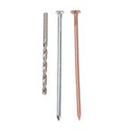 Set of 22 Copper Nails for Tree Stump Removal (3-5 Inch)