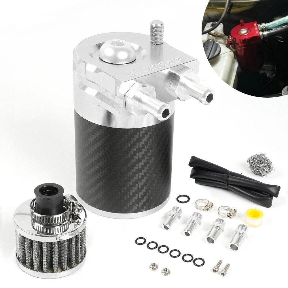 Baffled Oil Catch Can for Universal Applications