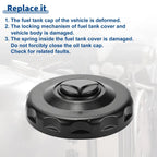 Locking Gas Cap Fuel Tank Cover with Keys for Mercedes Benz