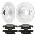 Drilled Slotted Rear Brake Kit for Jeep Grand Cherokee (2012–2020)