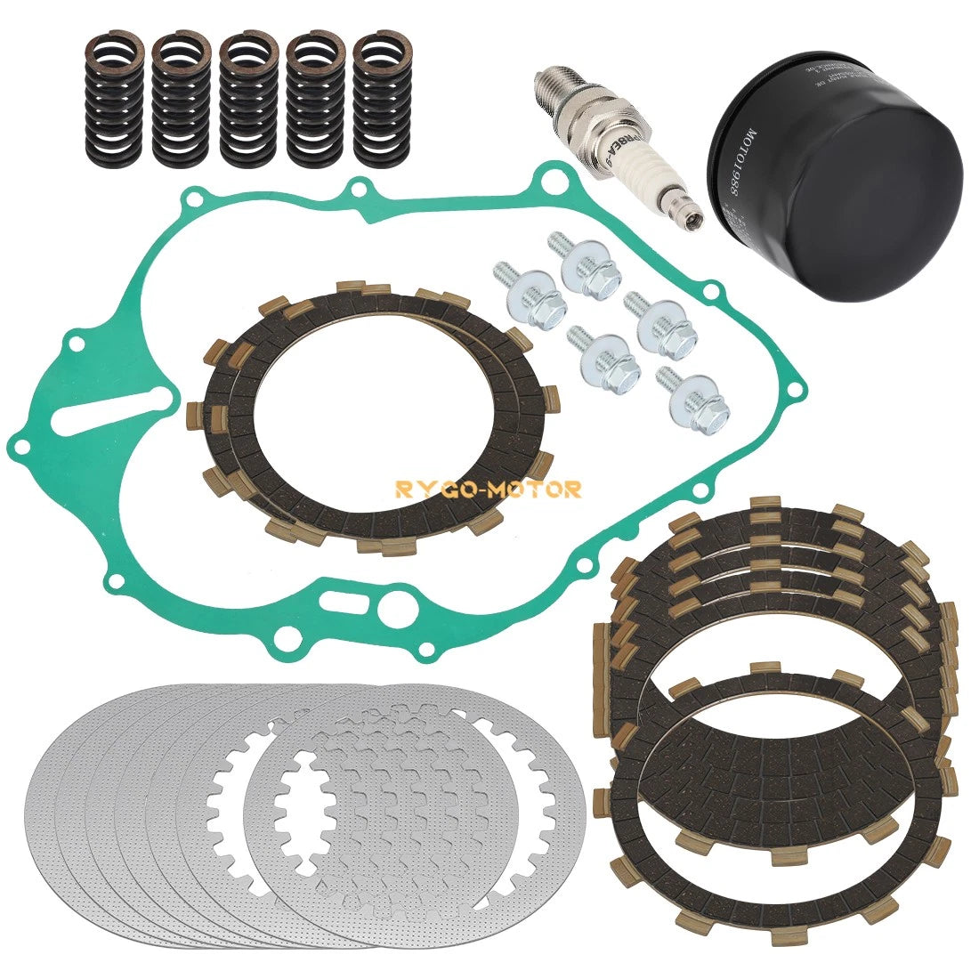 Clutch Friction Plates Springs Gasket for Yamaha Raptor 660R (2001–2005)