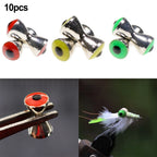 10pcs Dumbbell Fly Bait Eyes for Fishing (3.2mm, 4.0mm, 4.8mm)