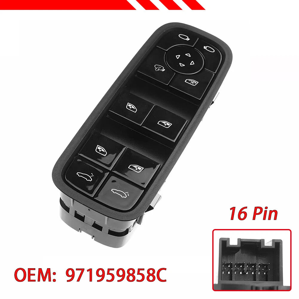 Driver Side Master Power Window Switch for Porsche Cayenne Panamera (2017–2020)