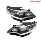 Set of 2 Halogen Headlights for Kia Optima (2016–2018) Chrome Housing