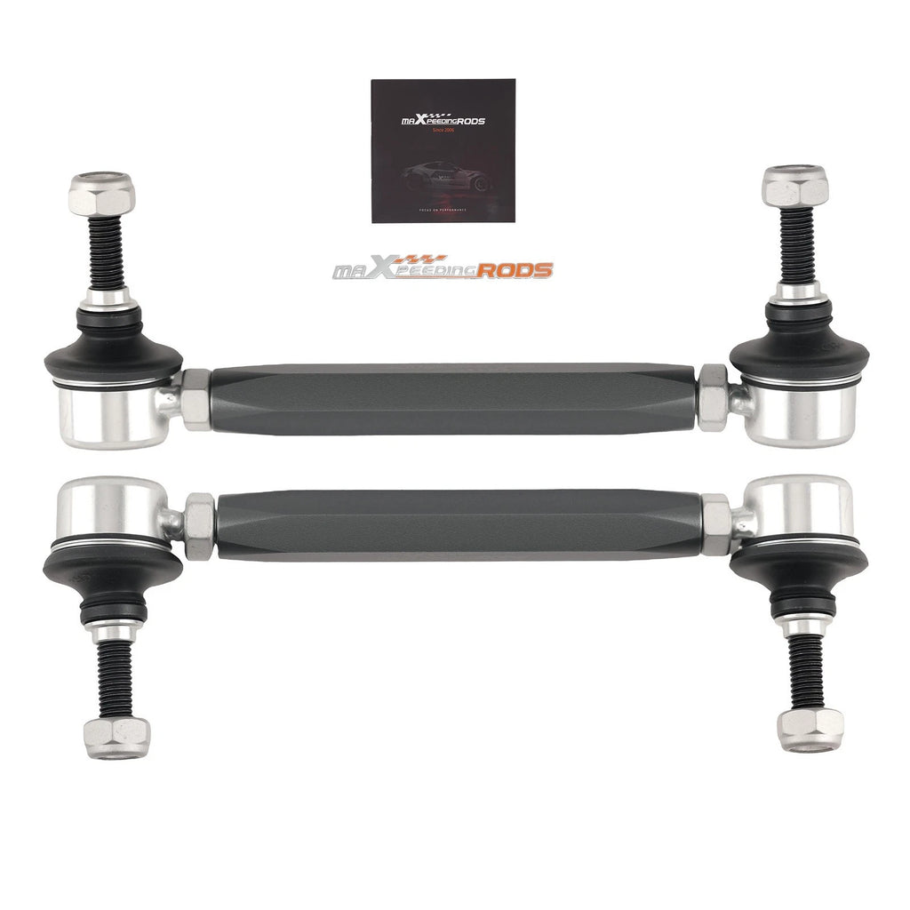 Pair Adjustable Front Sway Bar End Links for Universal Fit (180mm-230mm)