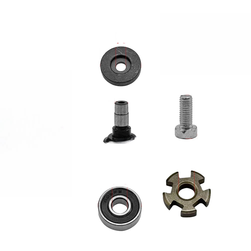 5pc Bimetal Spindle Gear Shaft Set for 550 Angle Grinder (20mm OD, 5mm ID)