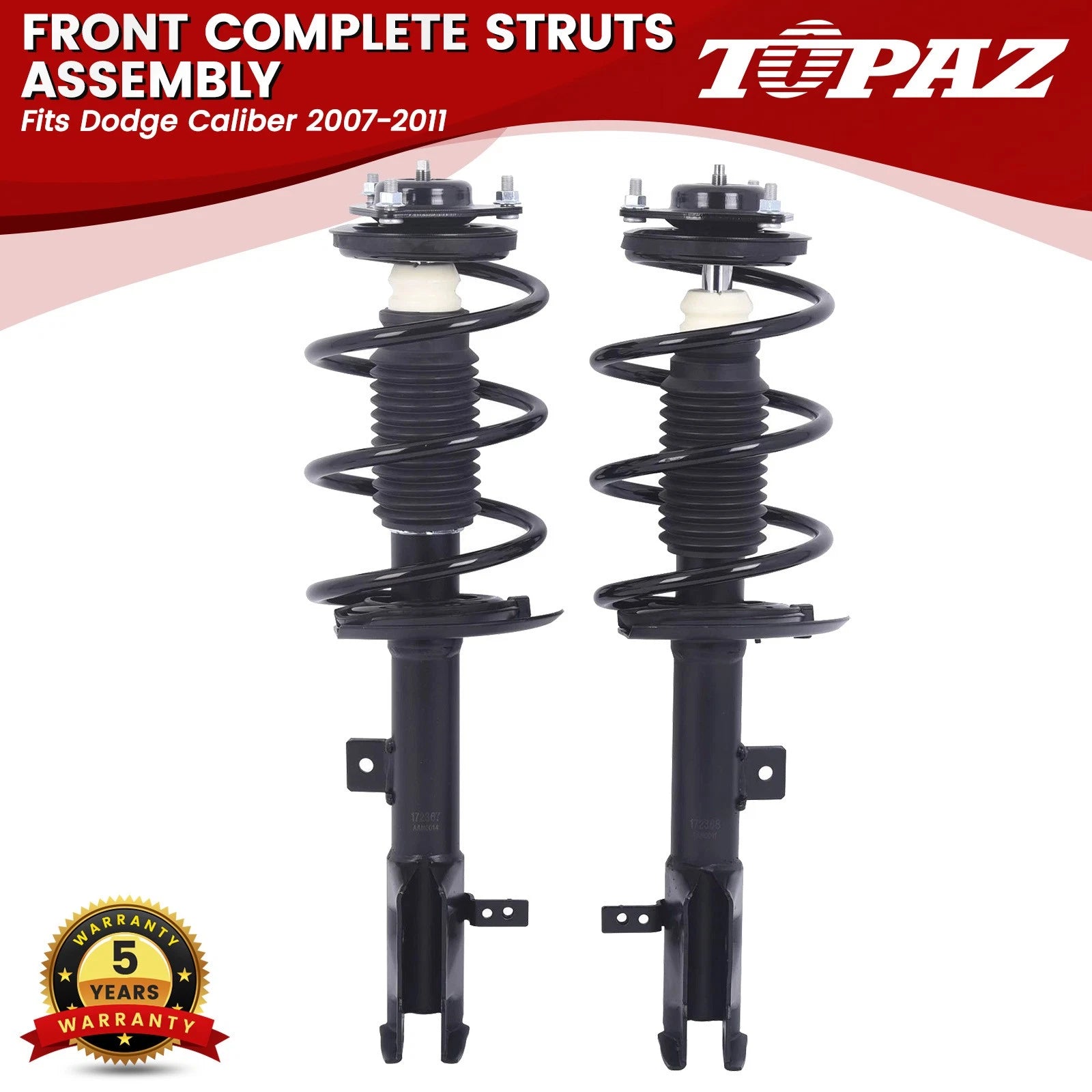 Pair Front Suspension Struts Assembly for Dodge Caliber (2007–2011)