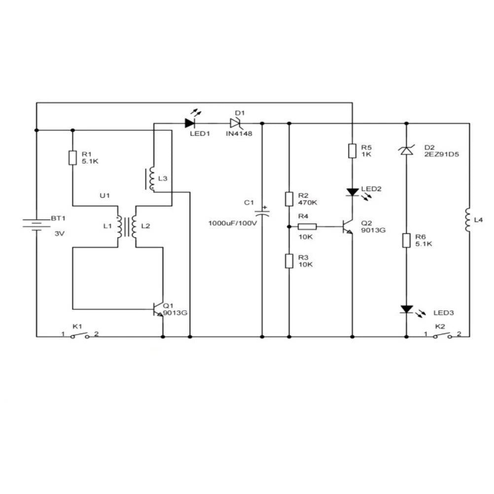 High Voltage Electromagnetic Coil Boost Module DIY Assembly Circuit Board