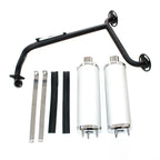 Twin Exhaust Pipe Set for 110cc Dinosaur Style Quad ATV