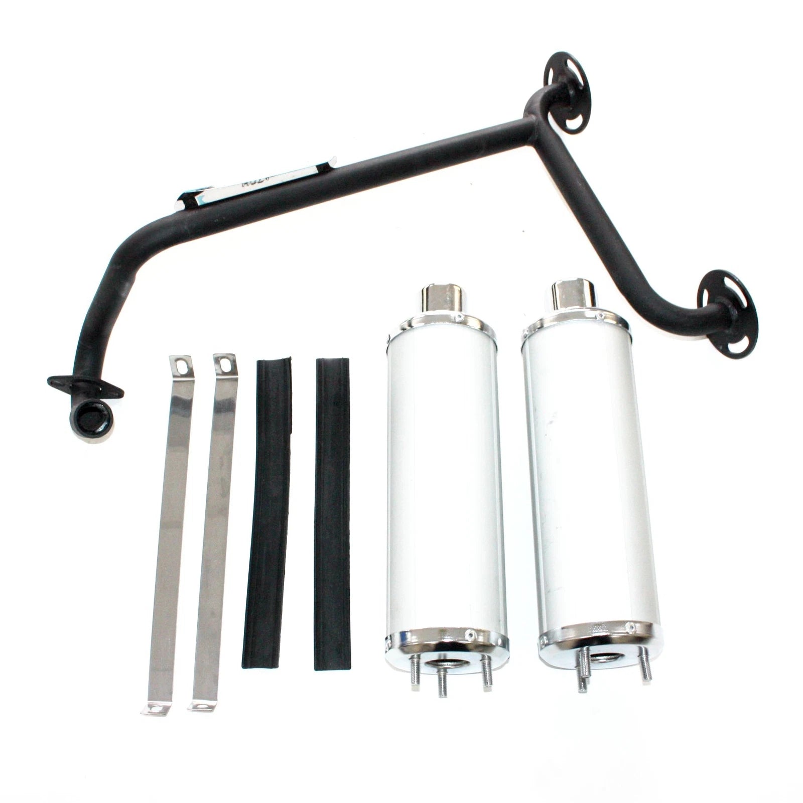 Twin Exhaust Pipe Set for 110cc Dinosaur Style Quad ATV