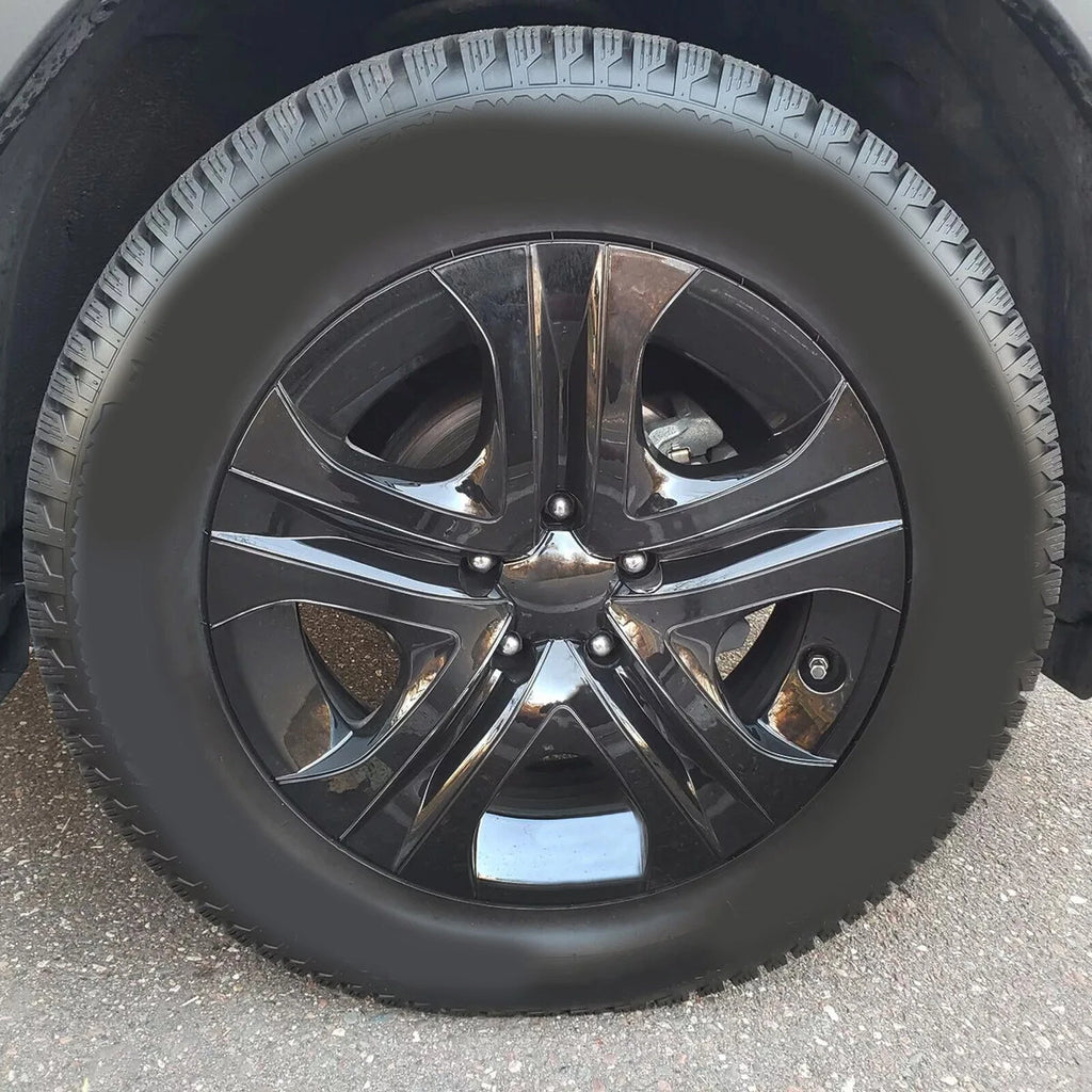 Set of 4 Gloss Black 17" Hub Caps for Toyota RAV4 (2013-2018)