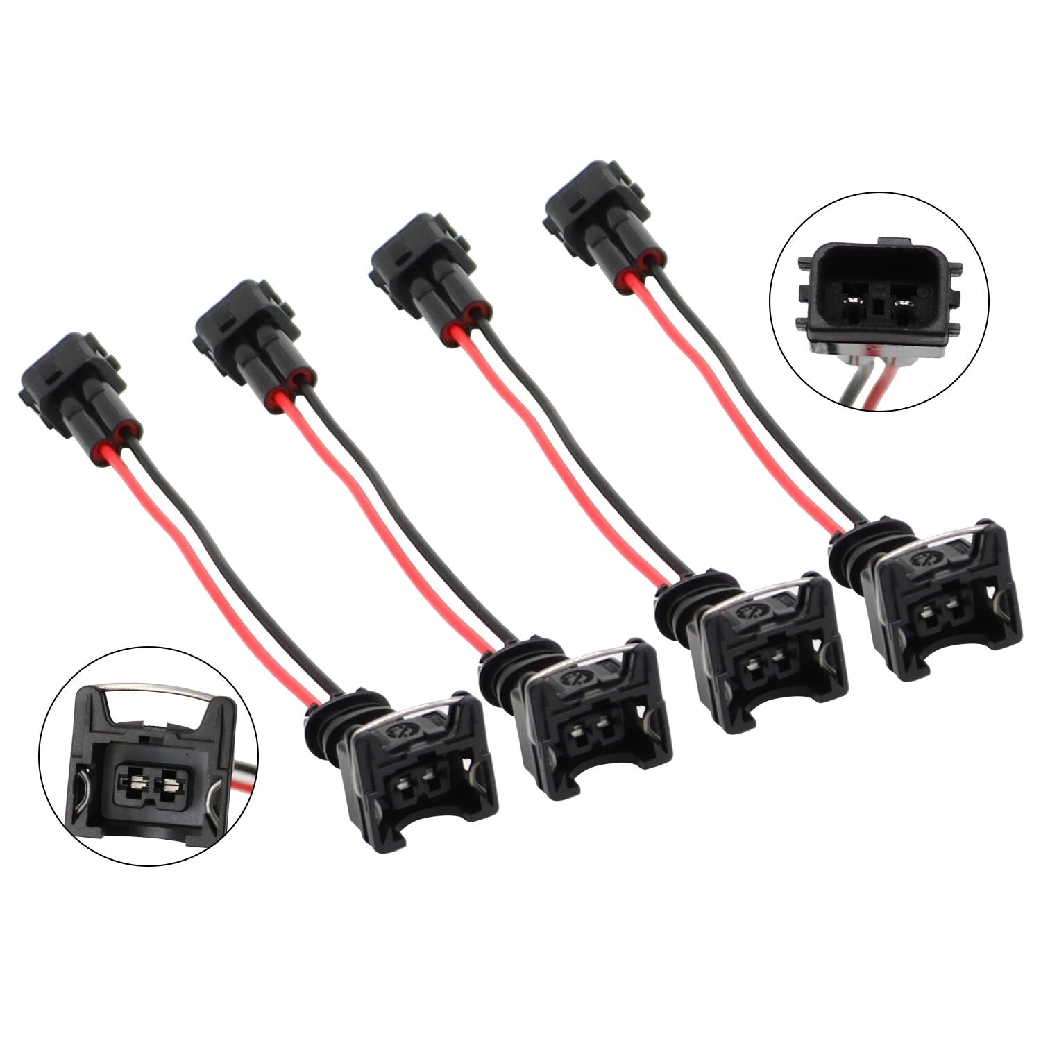 Set of 4 OBD2 to OBD1 EV1 Fuel Injector Conversion Harness for Honda Acura
