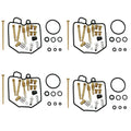 4X Carburetor Rebuild Kit for Honda Hawk 400 CB400T CB400 N (1978–1981)